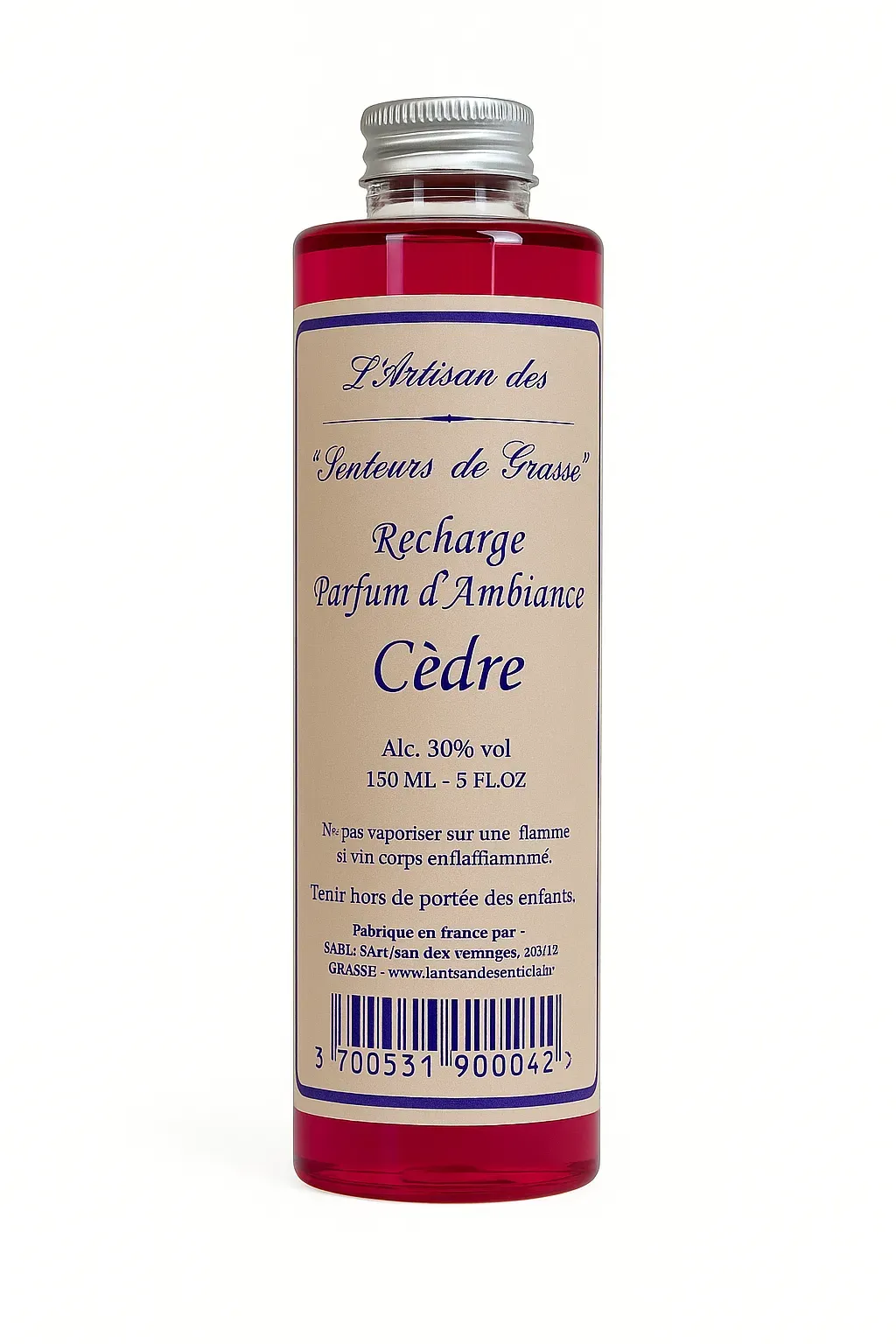 Recharge parfum d'ambiance Cèdre – 150ml